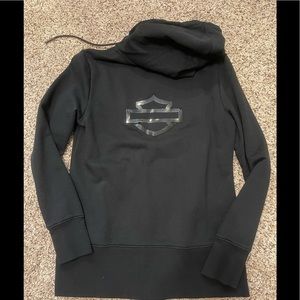 Harley-Davidson Long-Line Logo Zippered Hoodie